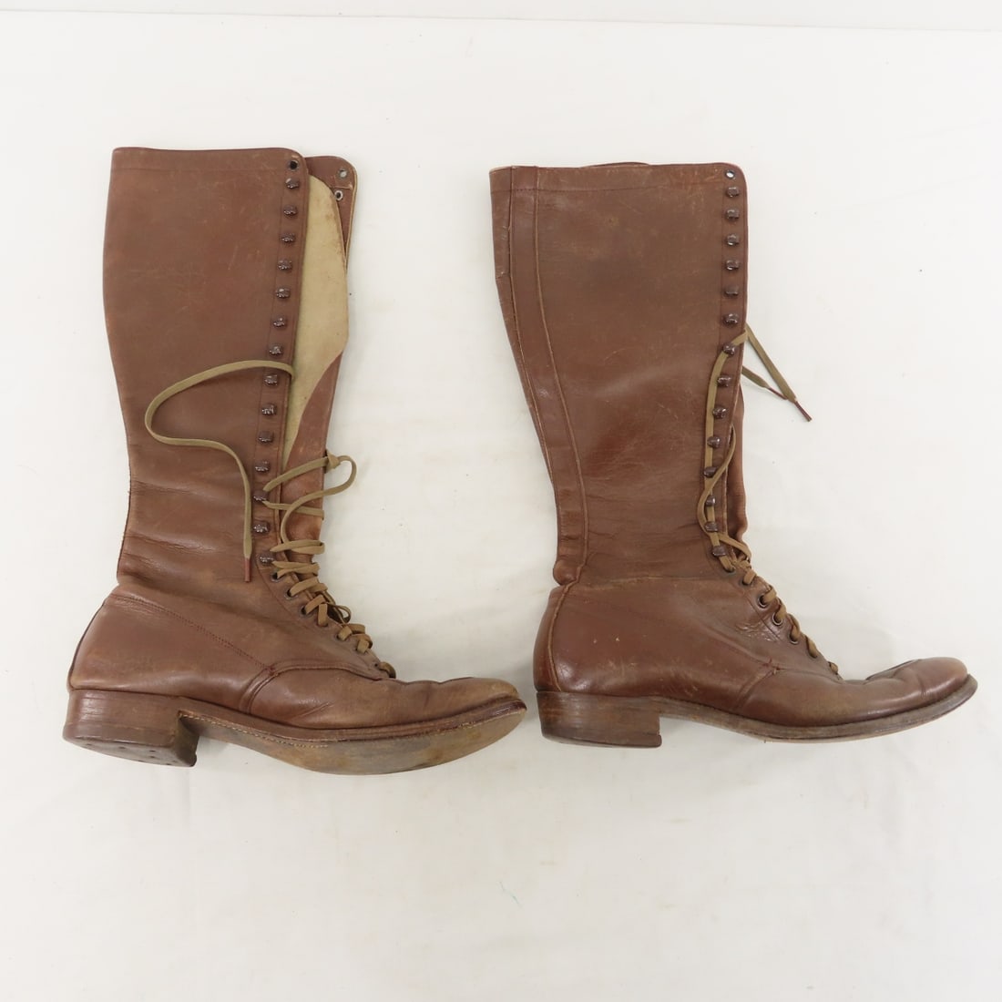 2 pair Vintage Leather Boots - 2