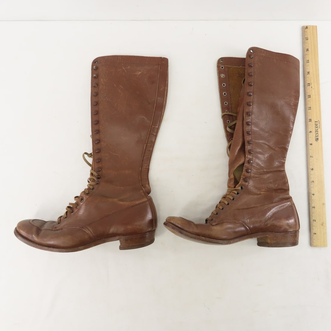 2 pair Vintage Leather Boots - 3