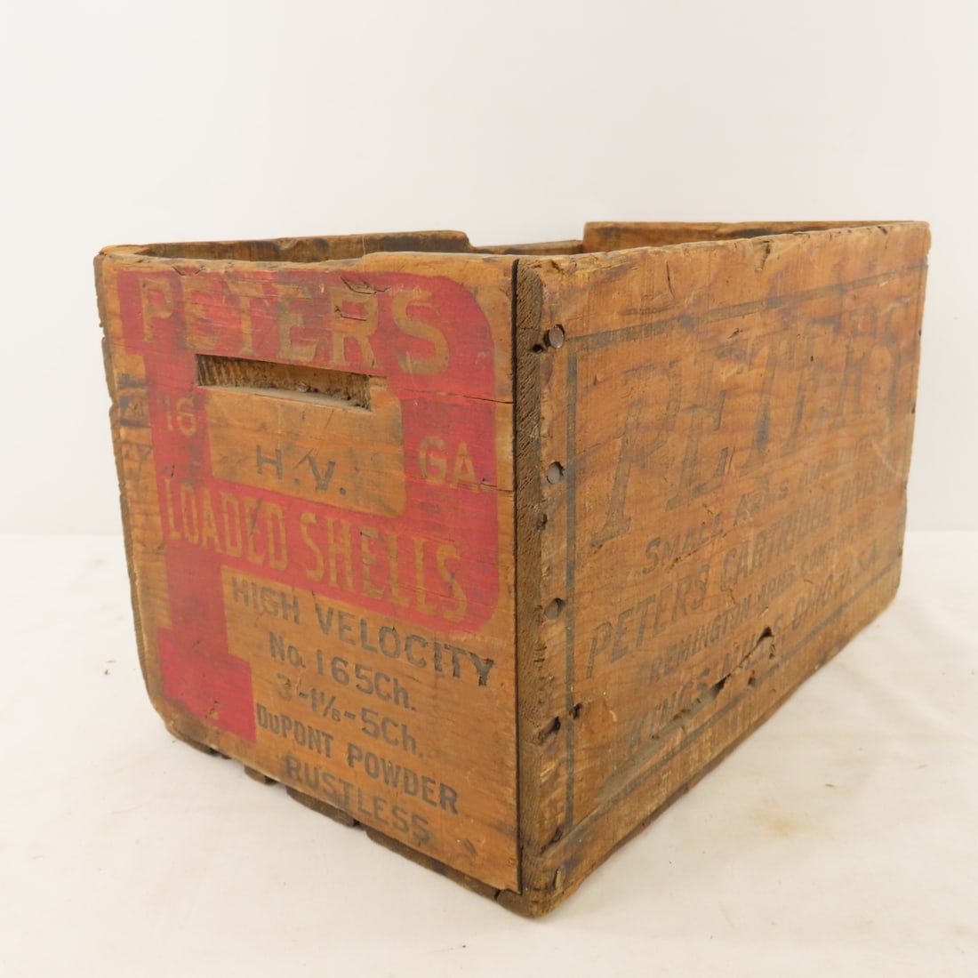 2 Vintage wood ammunition Crates, Peters & Union - 10