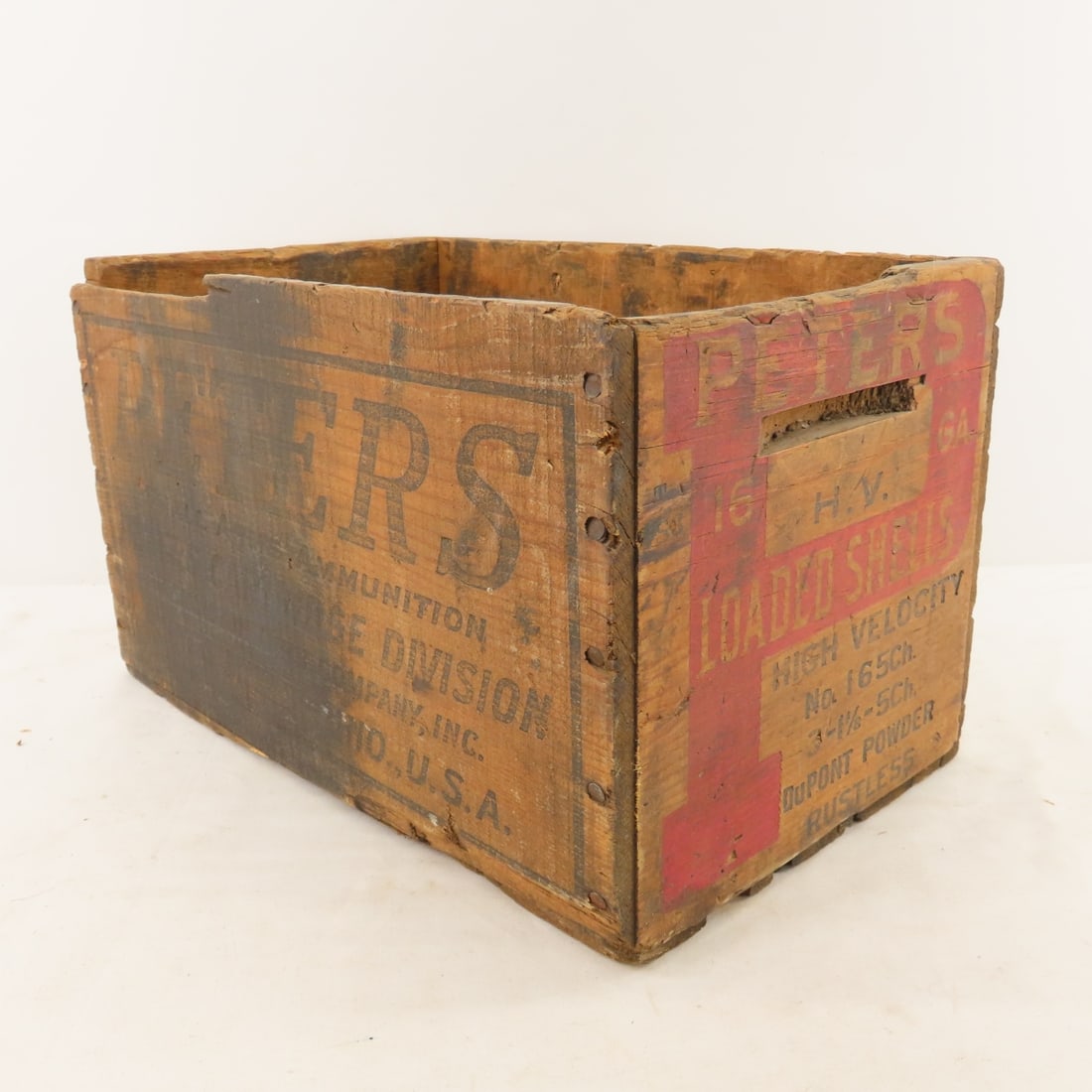 2 Vintage wood ammunition Crates, Peters & Union - 11