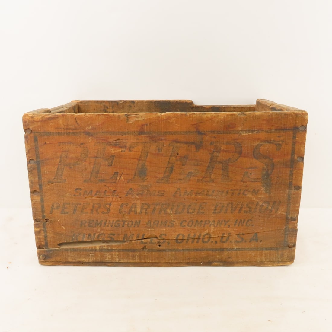 2 Vintage wood ammunition Crates, Peters & Union - 9