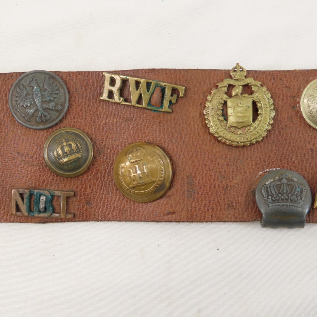 WWI German Leather Hate Belt - 13