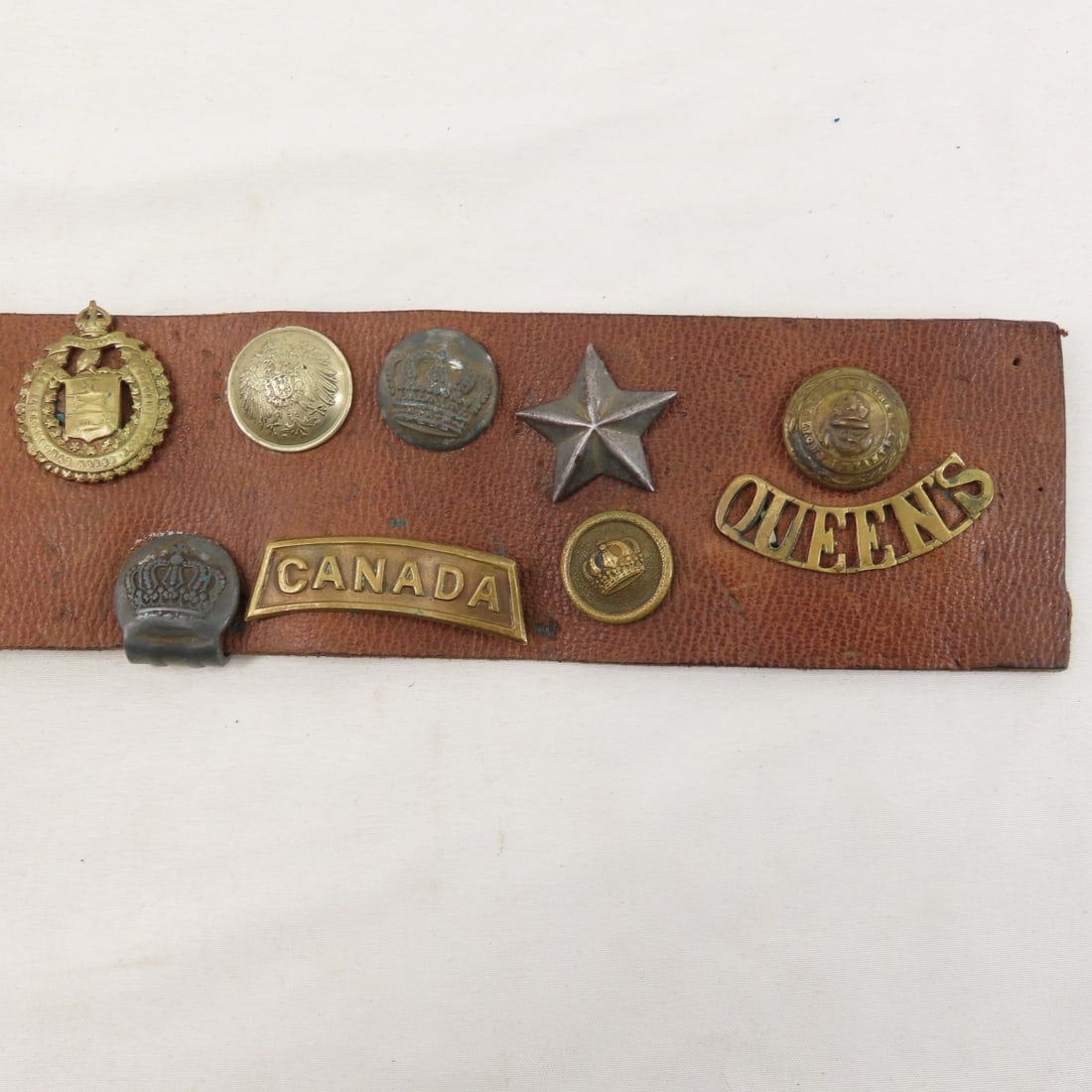 WWI German Leather Hate Belt - 15