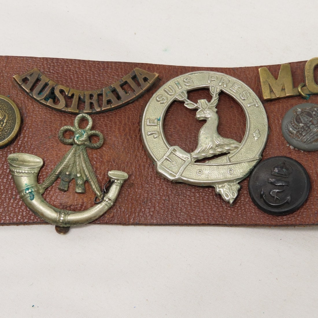 WWI German Leather Hate Belt - 5