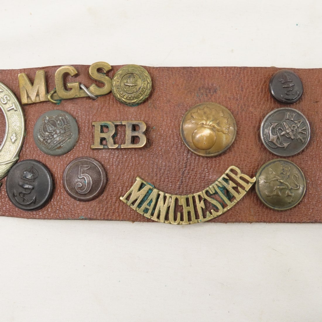 WWI German Leather Hate Belt - 7