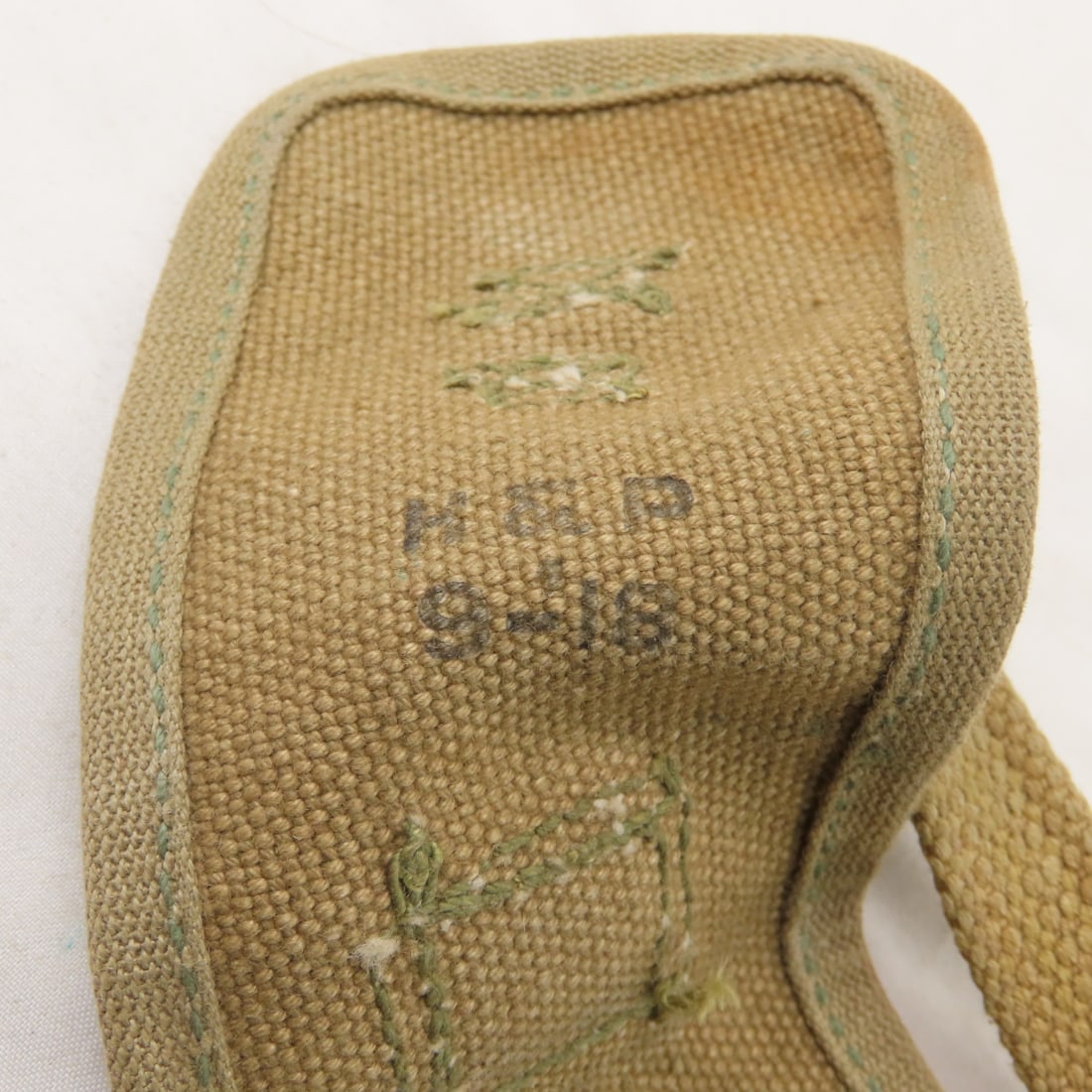 7 WWII US Military pick-mattock covers & 1 pickaxe - 14