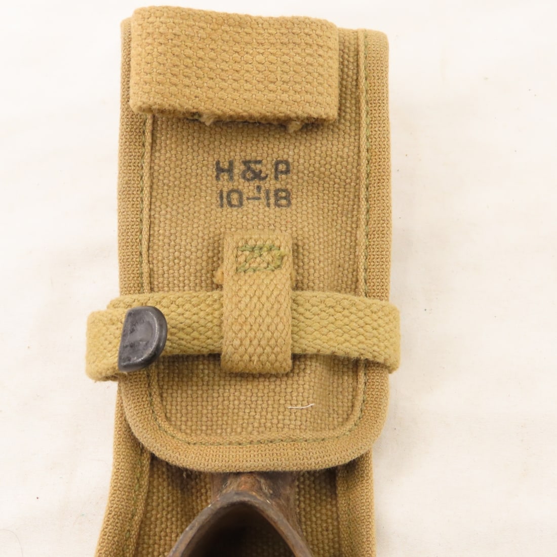 7 WWII US Military pick-mattock covers & 1 pickaxe - 5