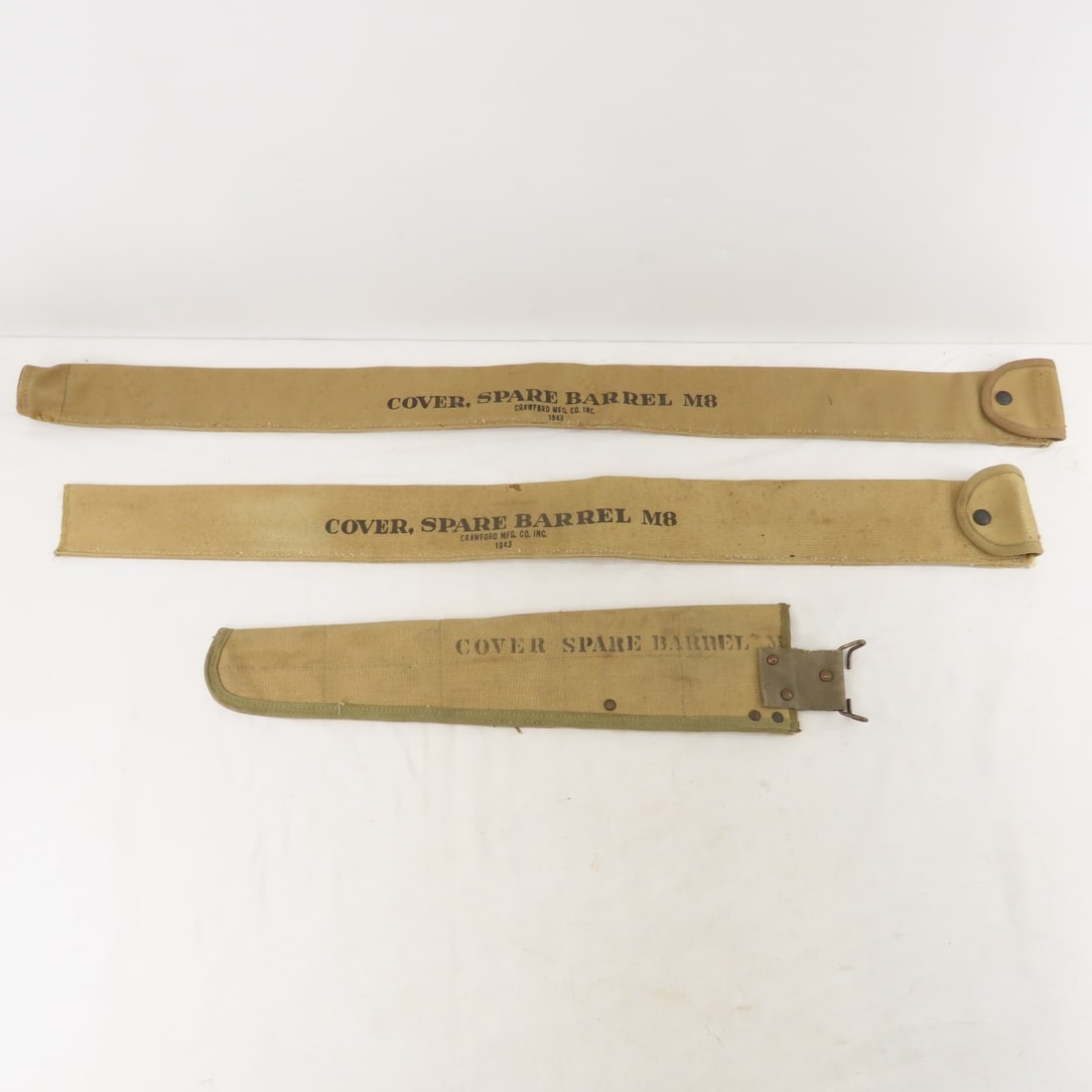US Military barrel covers & gun cleaning rods - 12