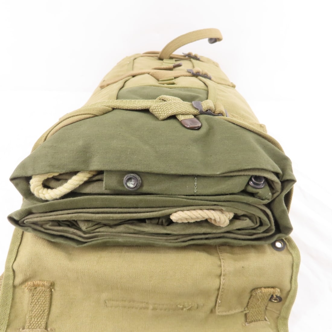 WWII US Army M1943 Shovel, Tent Pack & Bug Net - 5