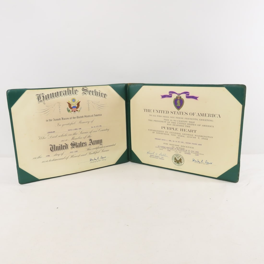 Vietnam Soldier KIA medals with named Purple Heart - 7