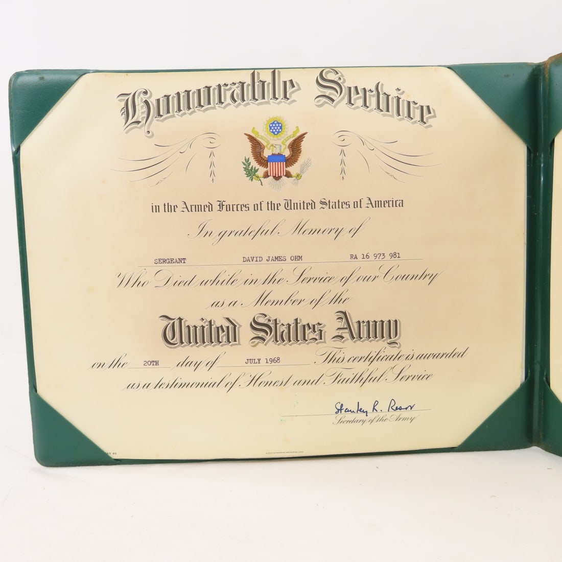 Vietnam Soldier KIA medals with named Purple Heart - 8