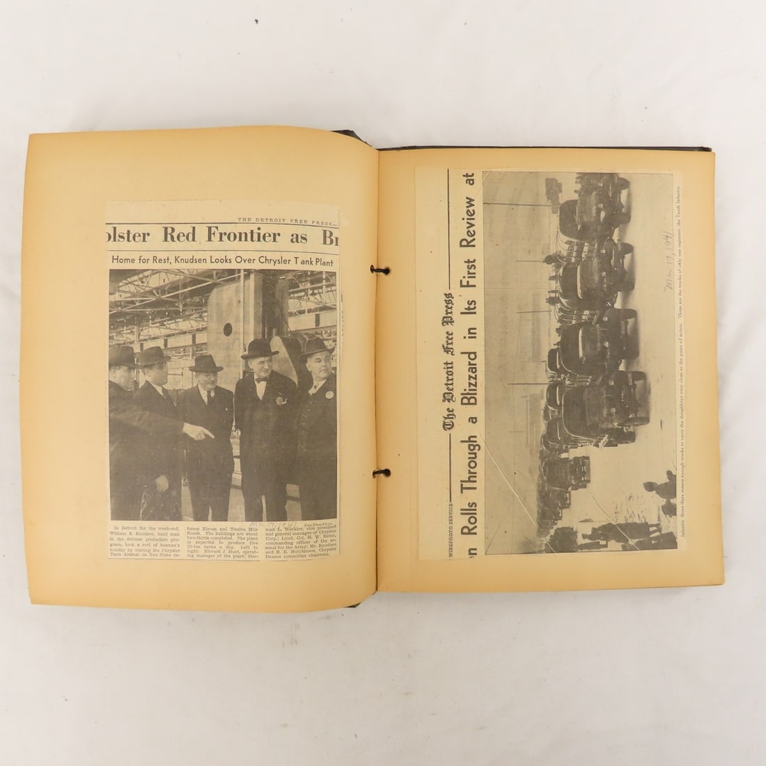 WWII scrapbooks with photos and news clippings - 10