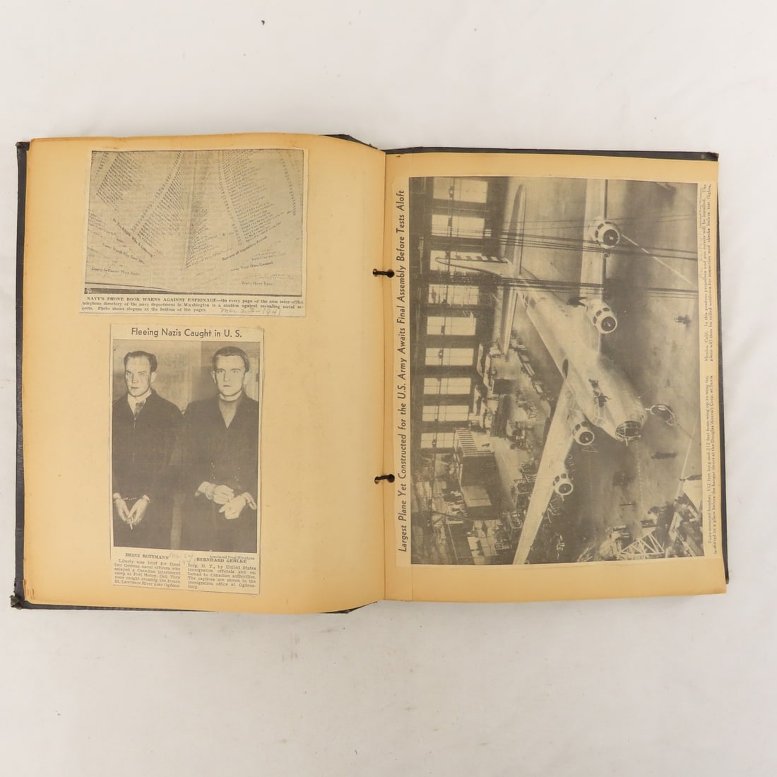 WWII scrapbooks with photos and news clippings - 11