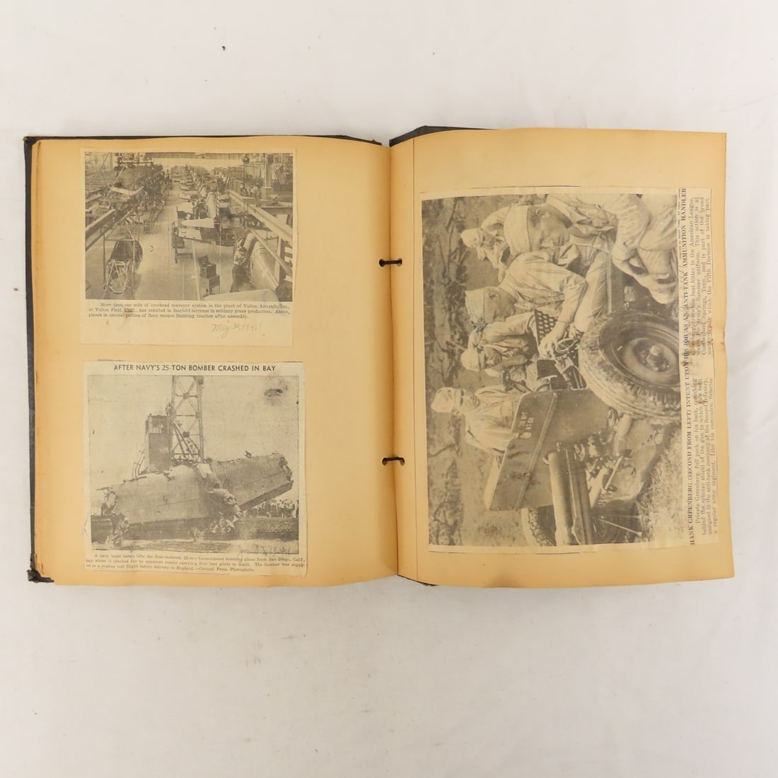 WWII scrapbooks with photos and news clippings - 13