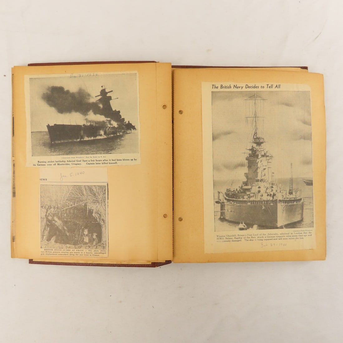 WWII scrapbooks with photos and news clippings - 5