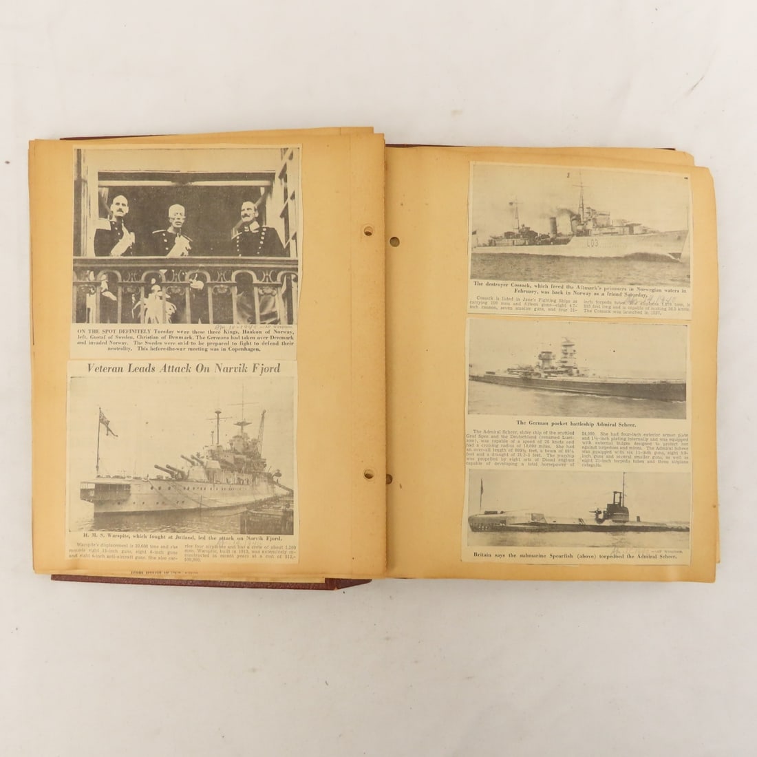 WWII scrapbooks with photos and news clippings - 7