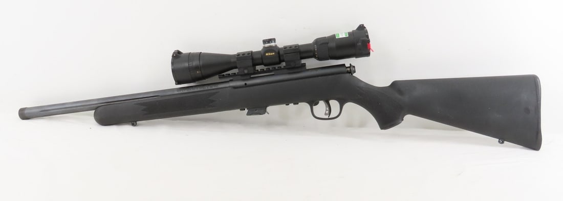 Savage Mark II FV-SR.22LR Only Rifle, Scope & case - 5