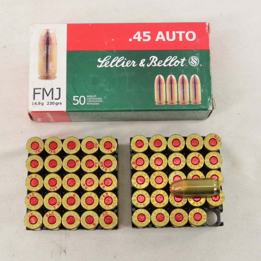 150 Rounds Sellier & Bellot 45 Auto ammunition - 2