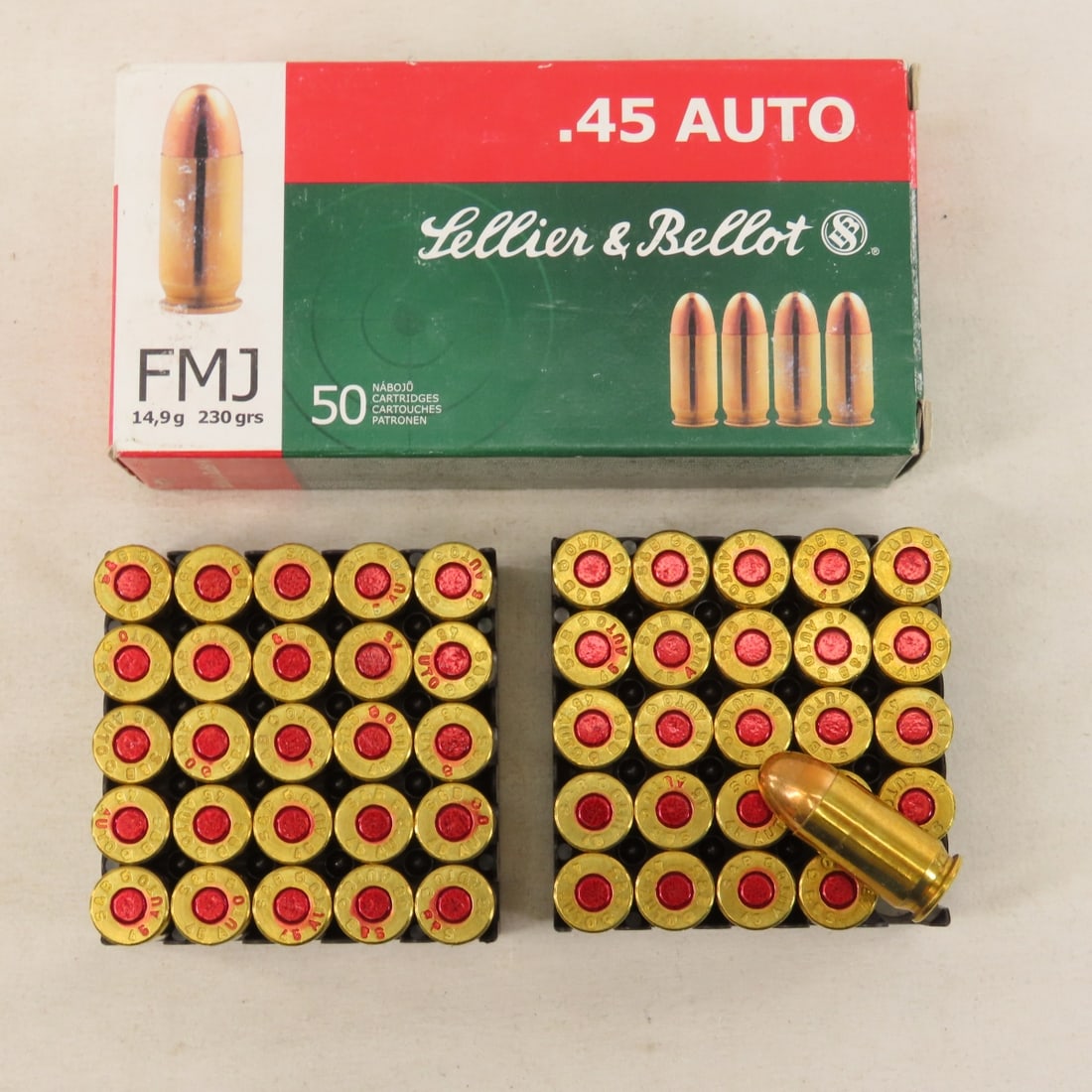 150 Rounds Sellier & Bellot 45 Auto ammunition - 5