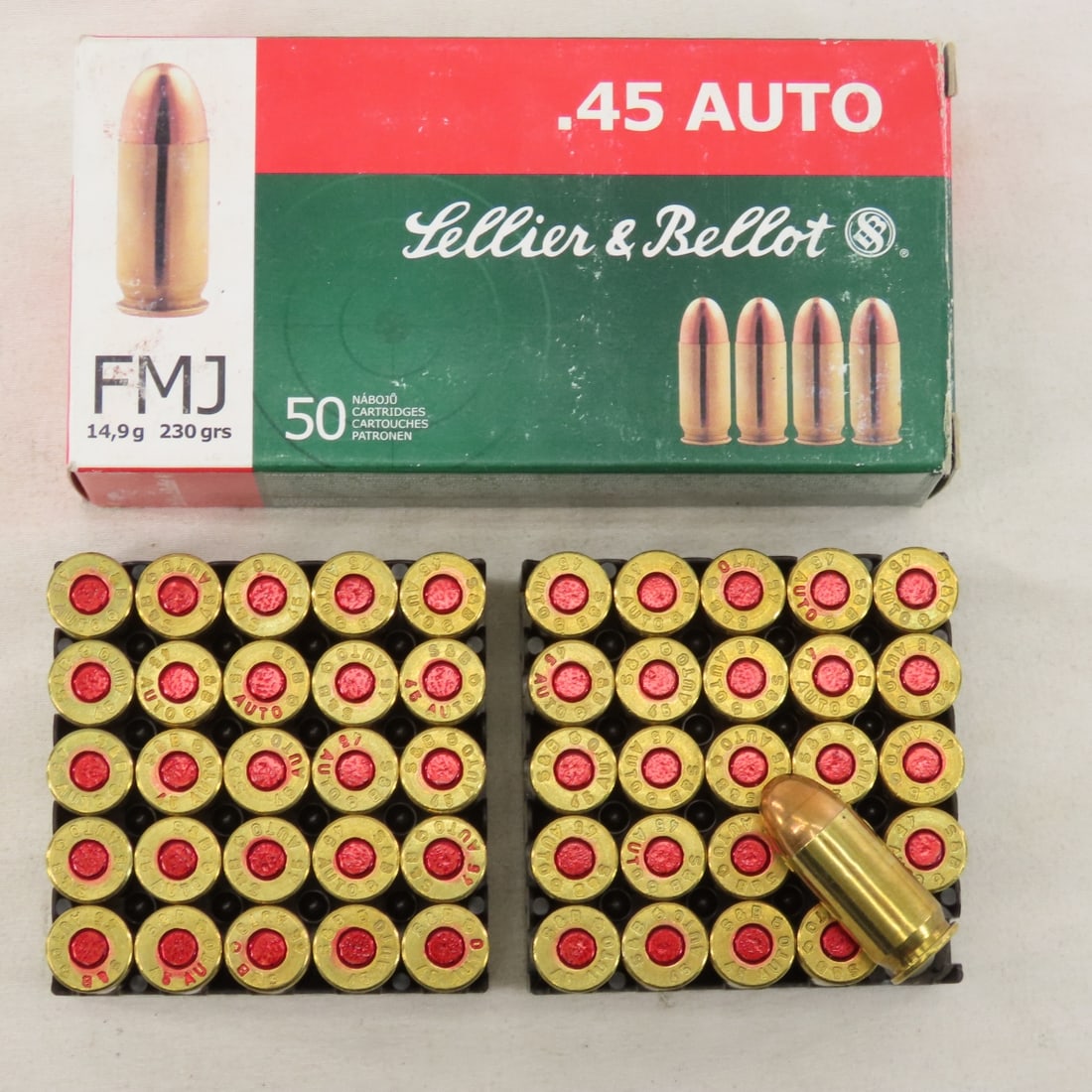 150 Rounds Sellier & Bellot 45 Auto ammunition - 8