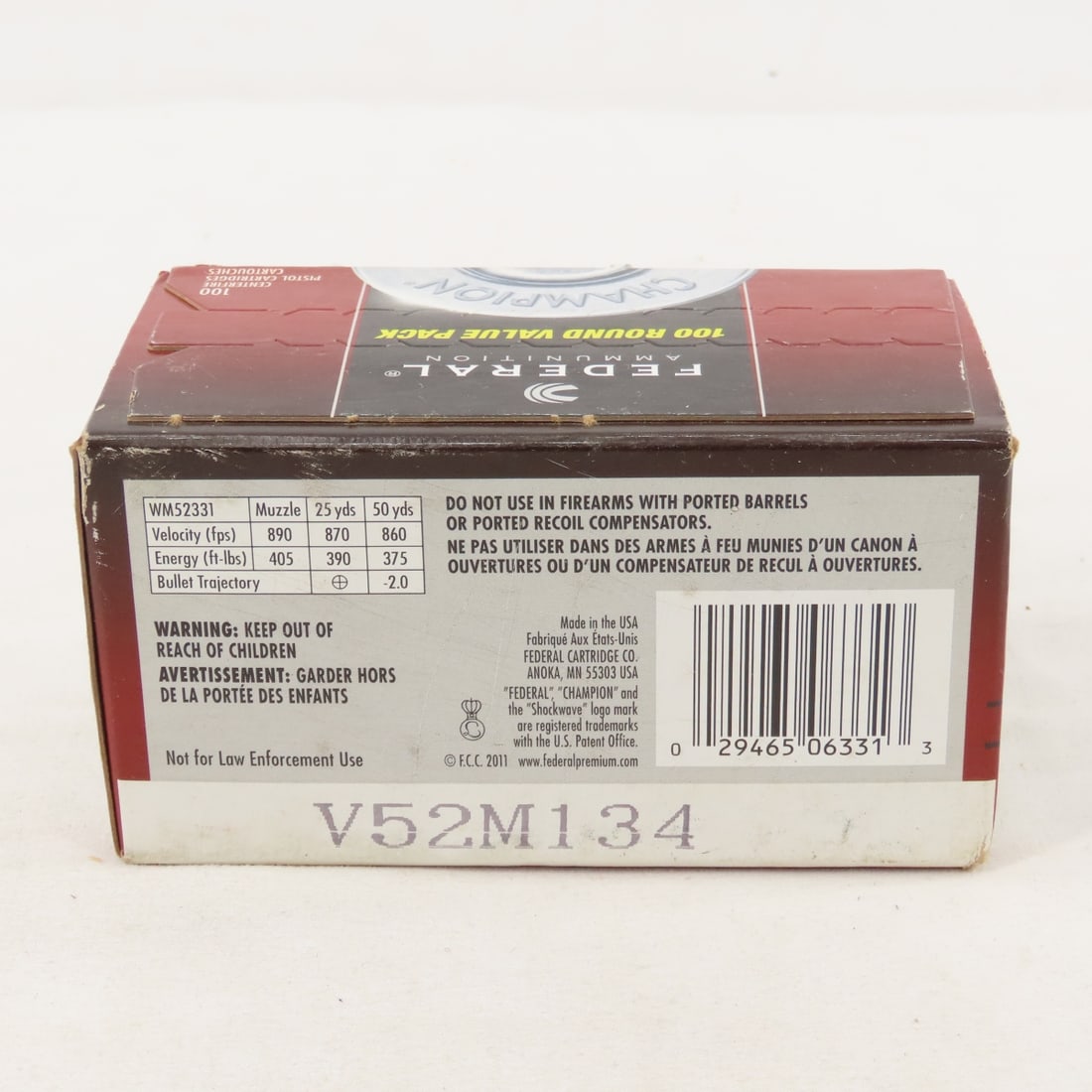 Federal Ammunition 45 Auto 100 round box sealed - 3