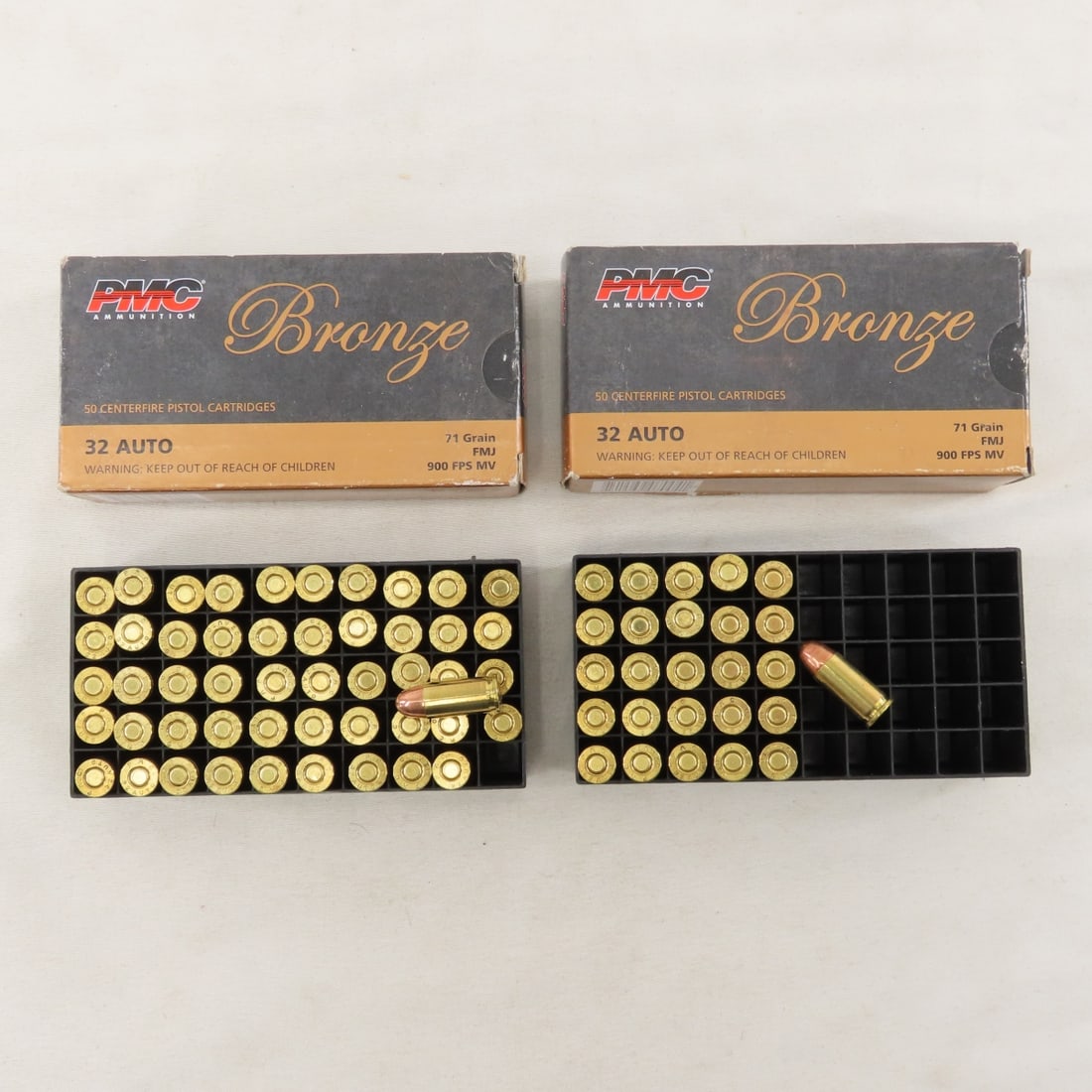 Ammunition: 176 Rounds Norma & PMC 32 Auto - 6