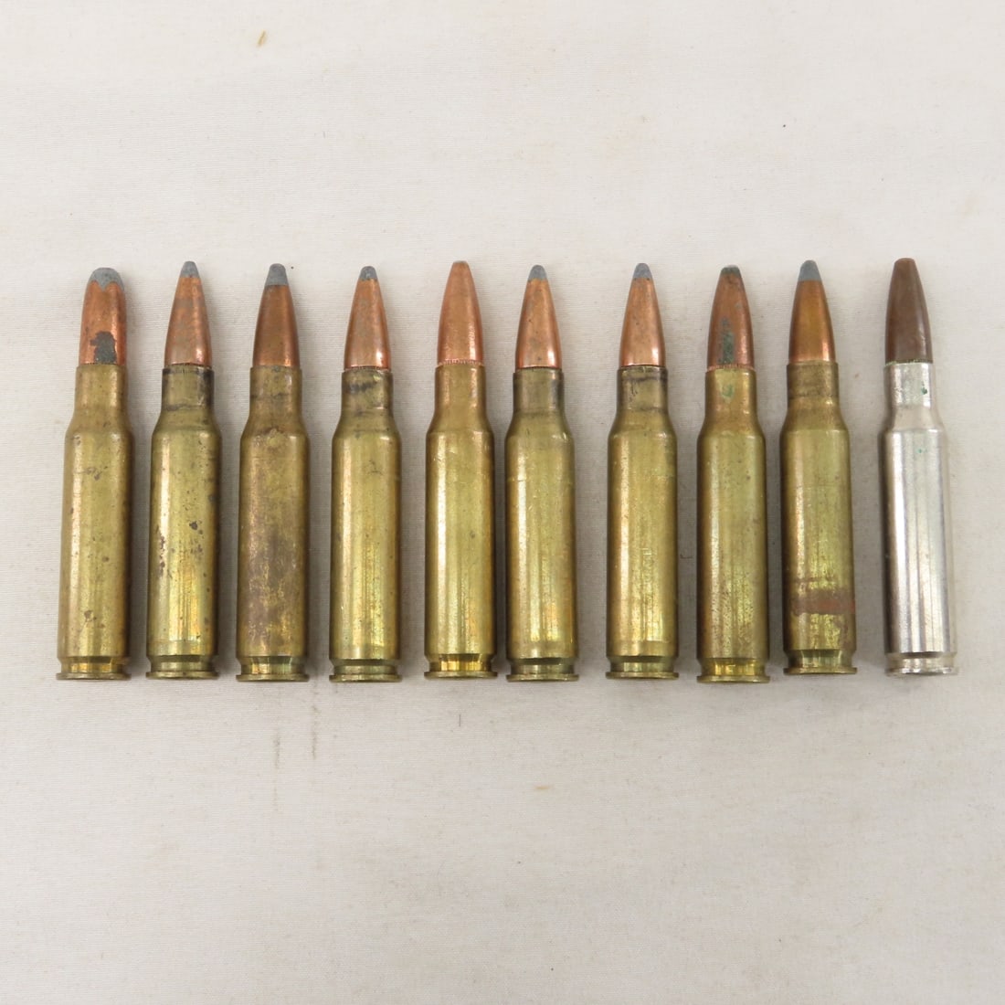 Mixed Rifle ammunition and brass cases - 11
