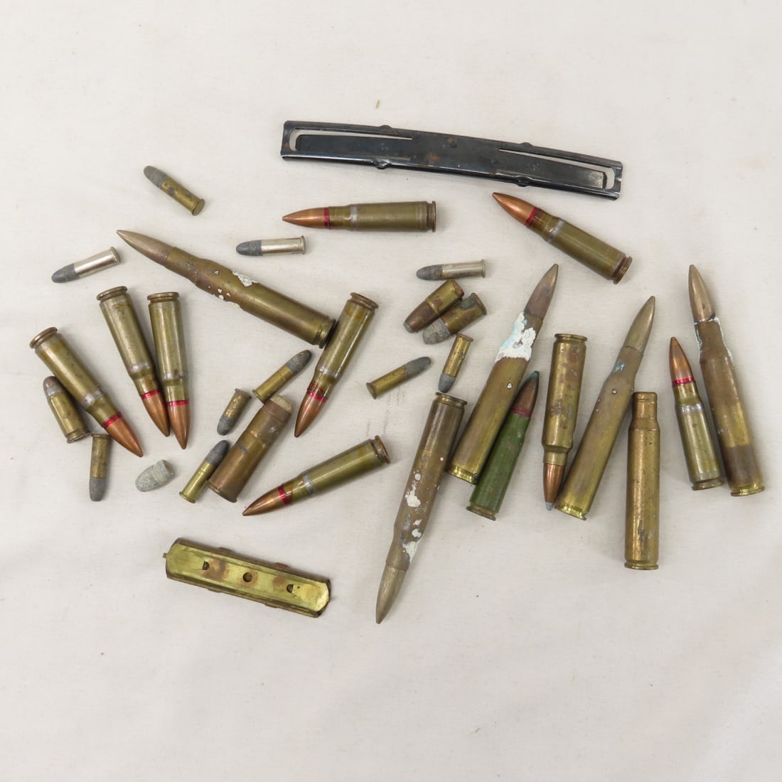 Mixed Rifle ammunition and brass cases - 13