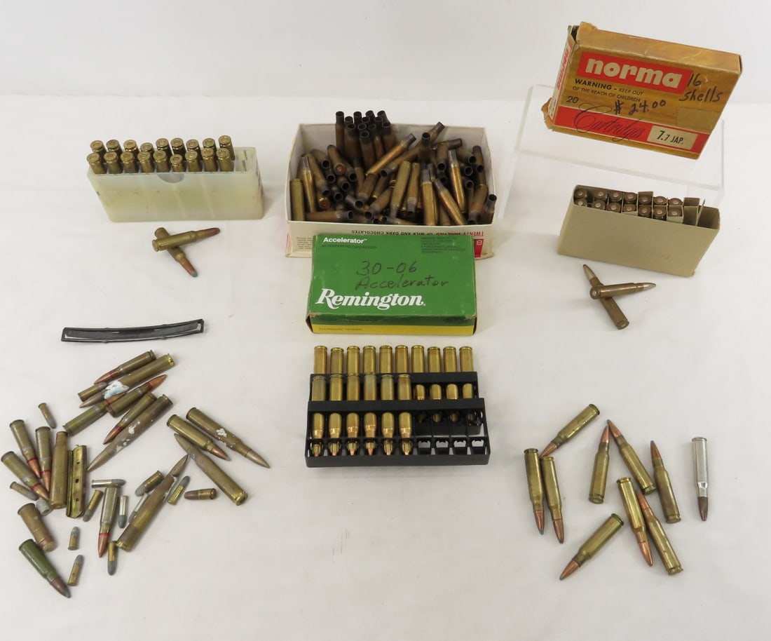 Mixed Rifle ammunition and brass cases (1 of 16)