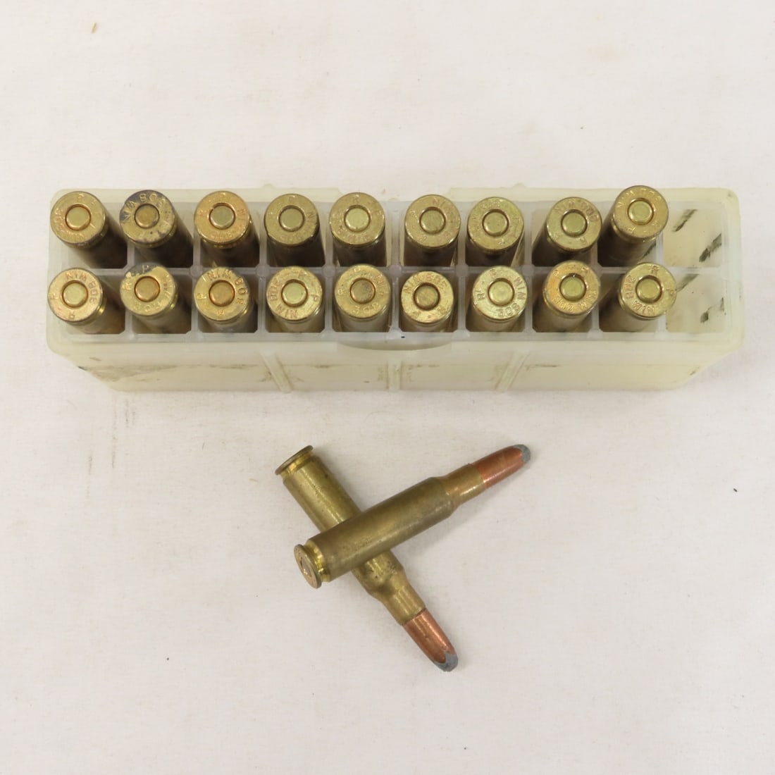 Mixed Rifle ammunition and brass cases - 8