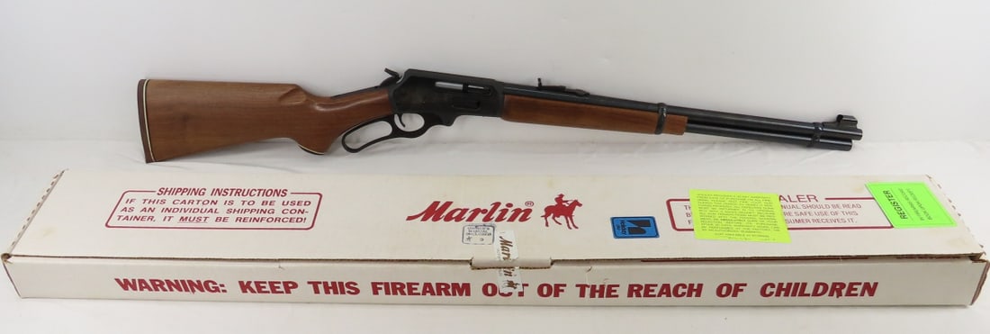 Marlin Mod 336CS 30-30 WIN Lever Action Rifle: Marlin Mod 336CS 30-30 WIN Lever Action Rifle - SN# 10011307, 20" micro groove barrel with hooded front sight and adjustable rear sight, 6 shot tubular magazine, hammer block safety, wood forearm and