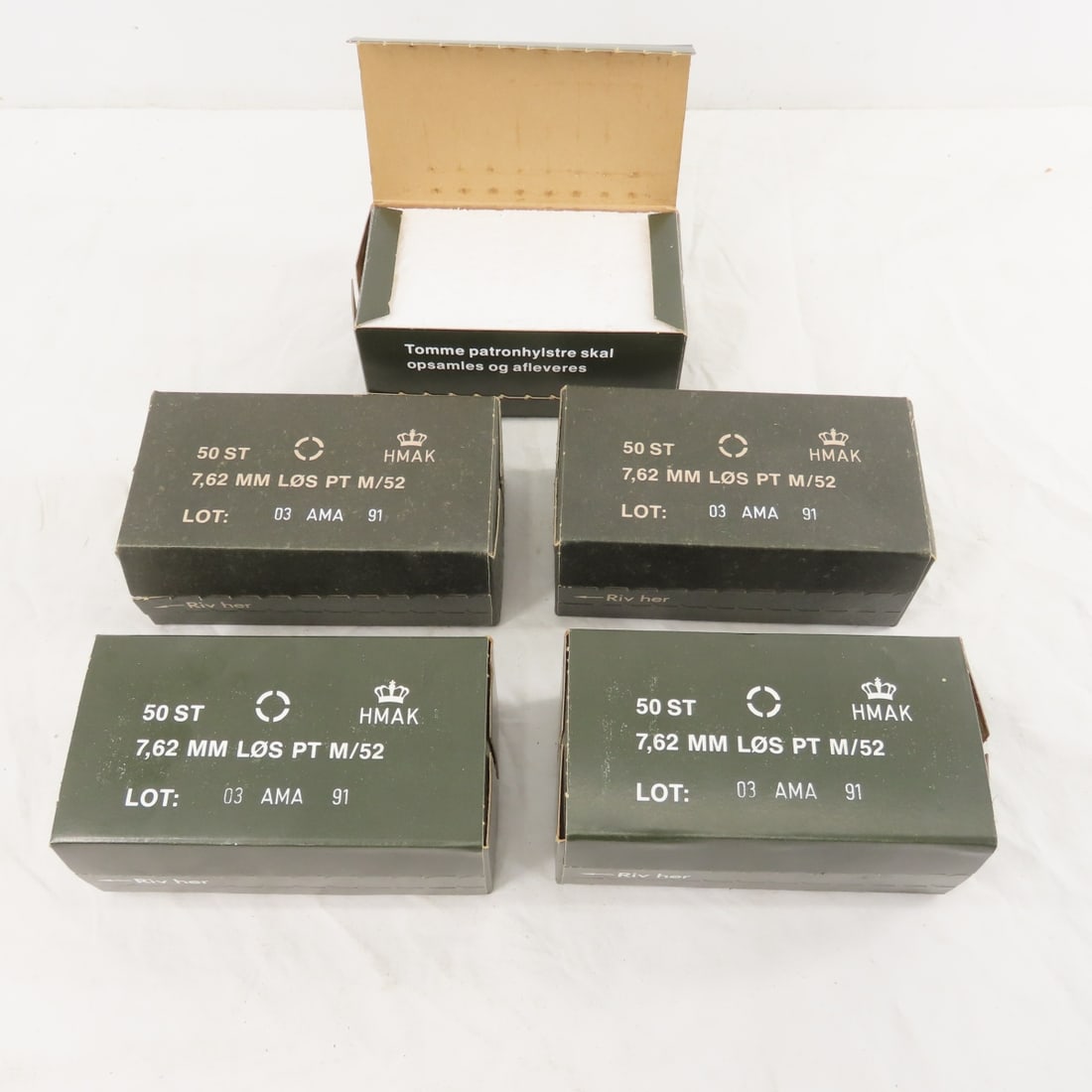 WWII German MG34/42, 57mm Ammunition Can & 7.62 Brass - 7