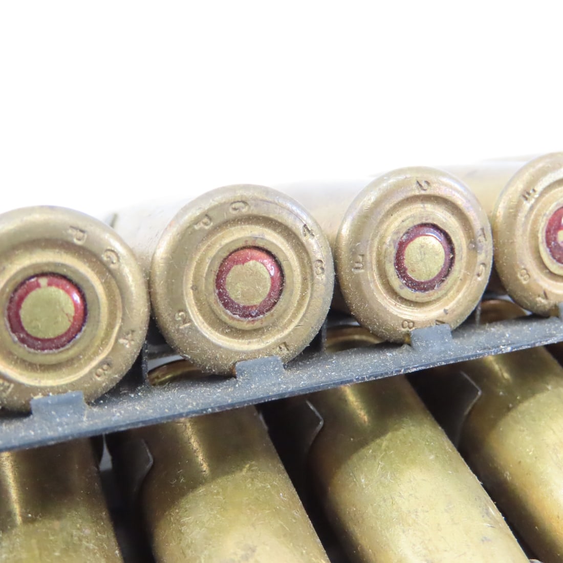 144 rounds 8mm Lebel on 6 Hotchkiss Feed Strips - 5