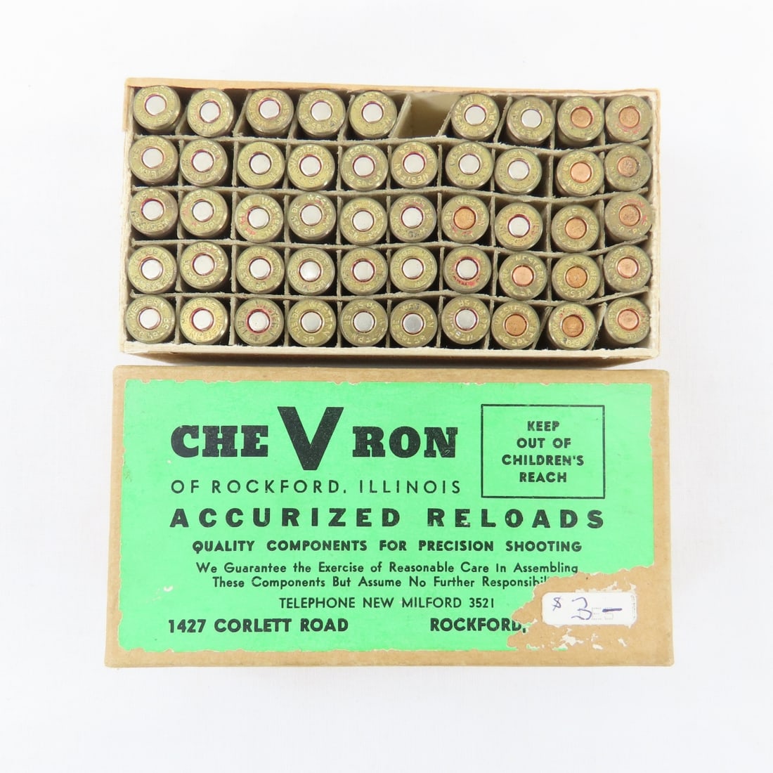 49 Rounds Western .38 Special 5R Ammunition: 49 Rounds Western .38 Special 5R Ammunition - Lot Size: 5 x 3 x 2", 1 lb Photos are part of description. Live Auctioneers displays a max of 20 photos- all photos can be seen on Proxibid and