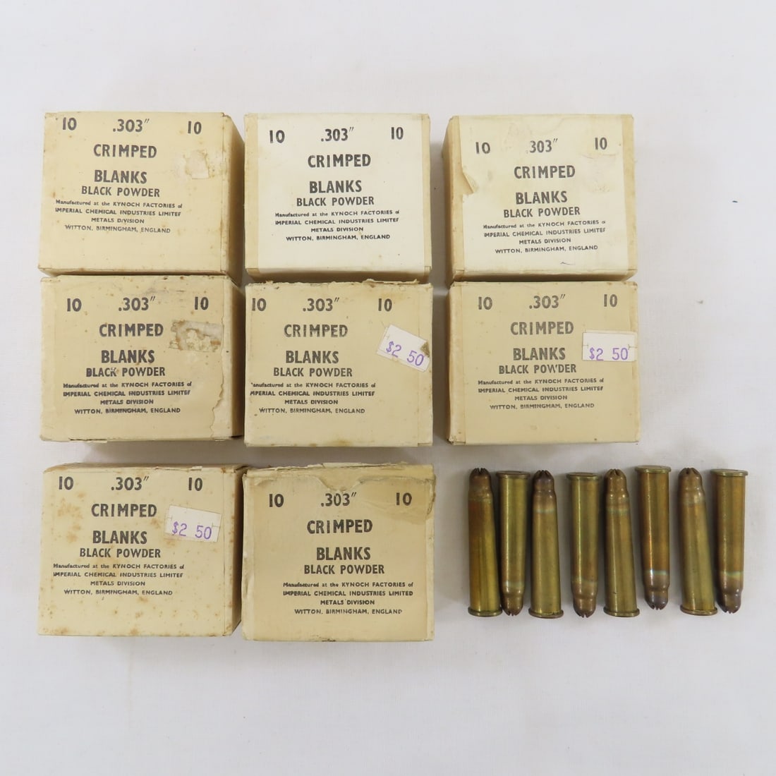75+ Vintage .303 Cal Black Powder Blank Rounds (1 of 8)