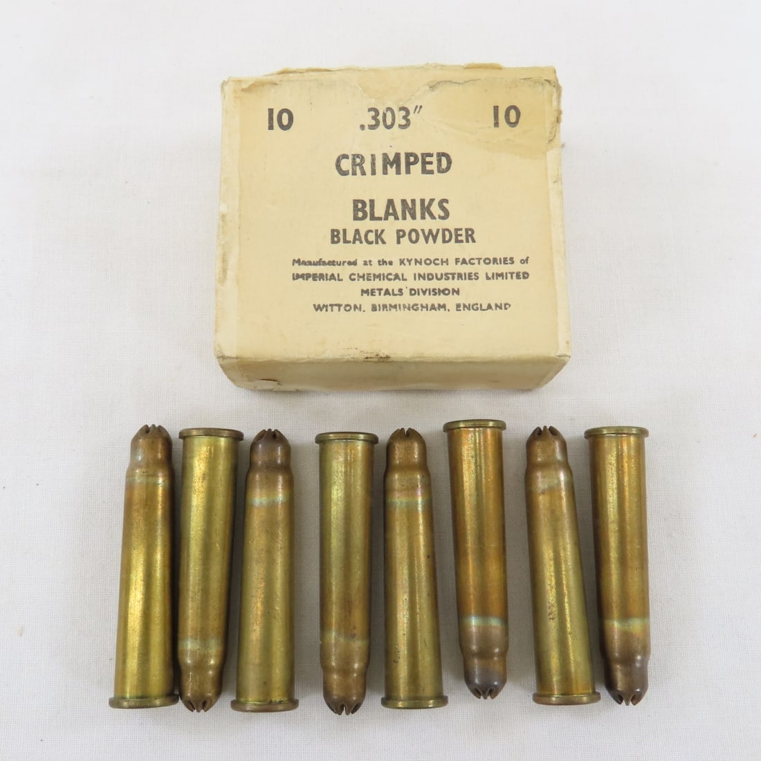 75+ Vintage .303 Cal Black Powder Blank Rounds - 2