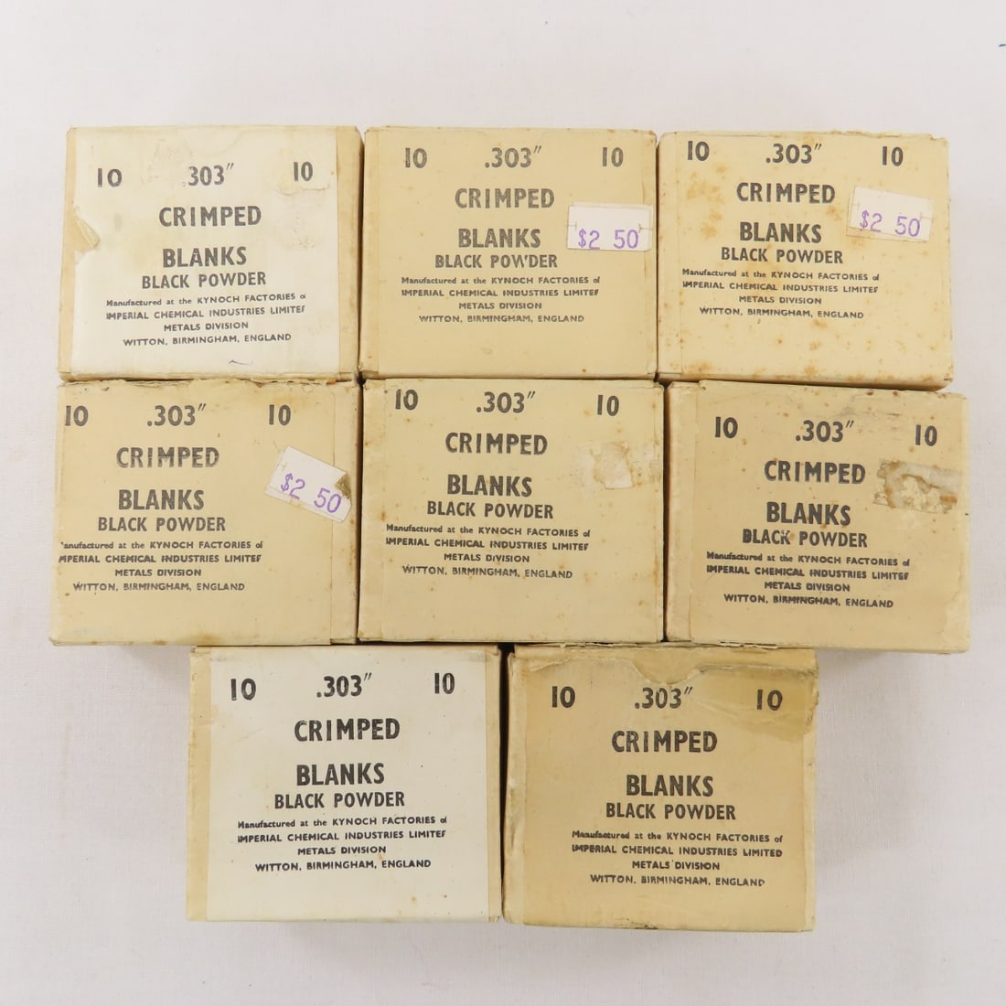 75+ Vintage .303 Cal Black Powder Blank Rounds - 7