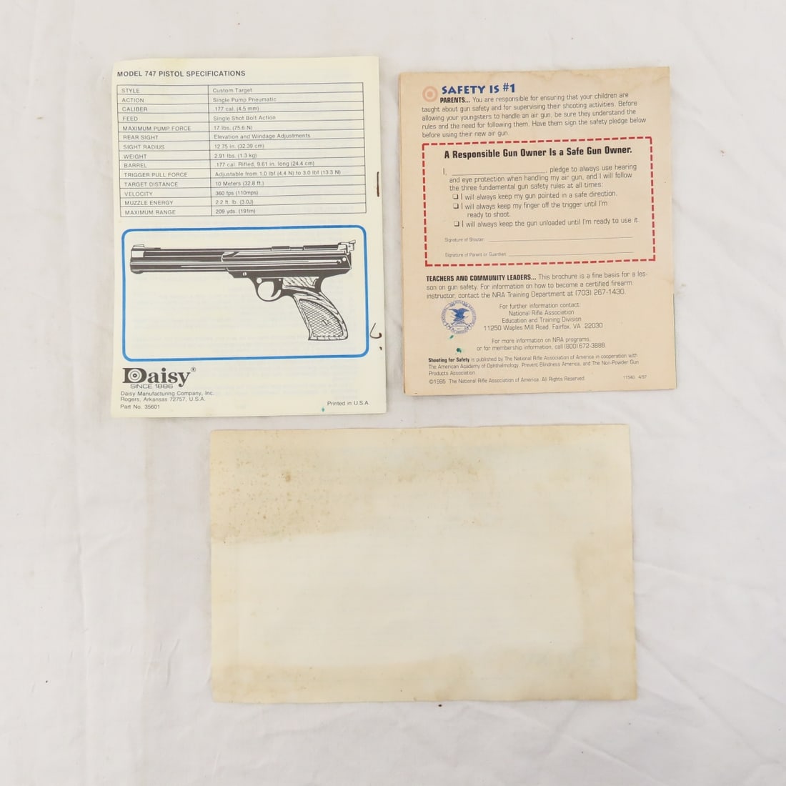 Daisy Powerline 747 Match .177 Air Pistol in Box - 15