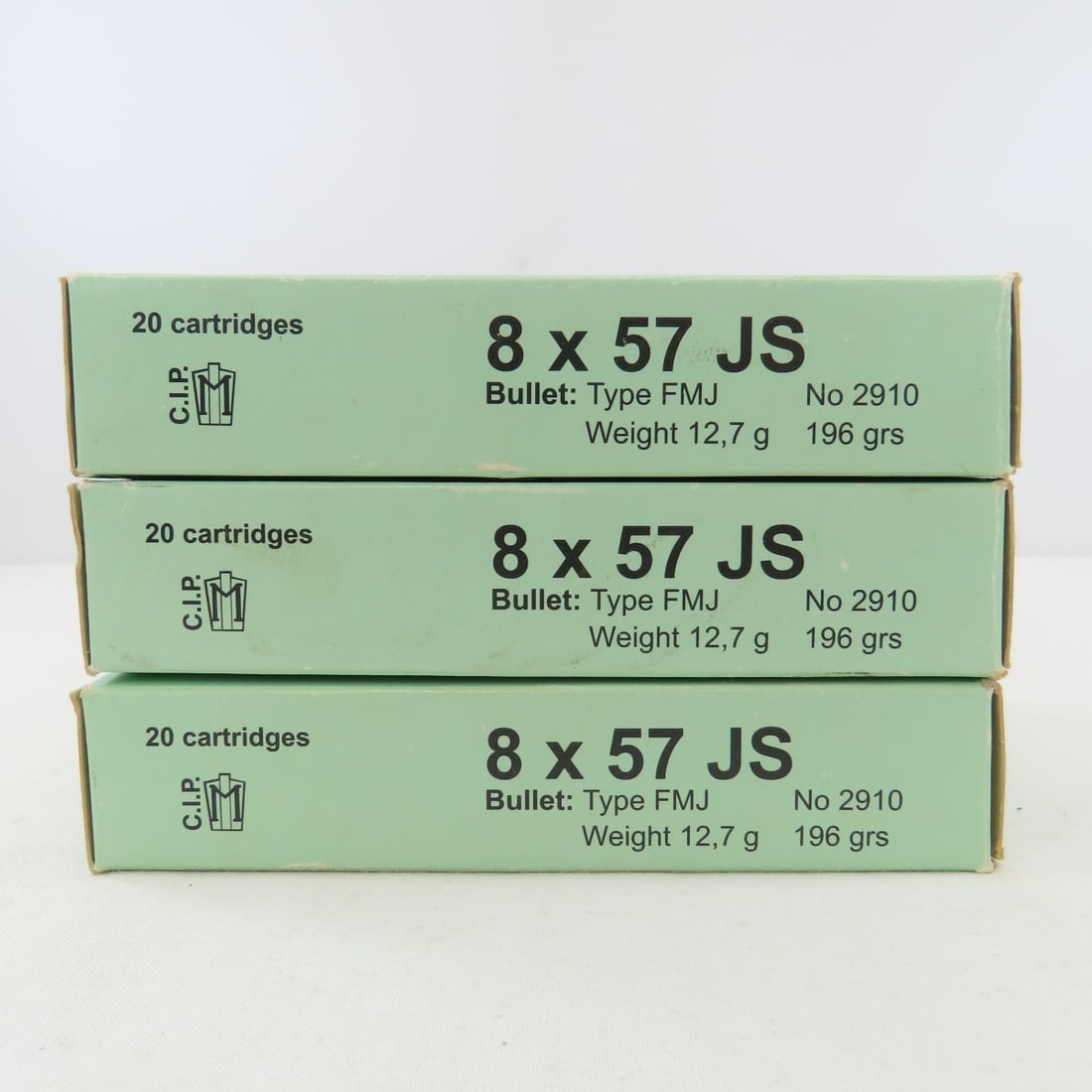 60 Rounds Czech 8x57 JS Ammunition in Boxes - 12
