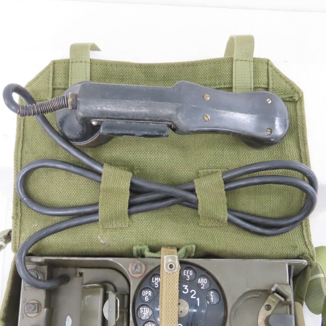 West German or Danish Model FT-58 Field Telephone - 7