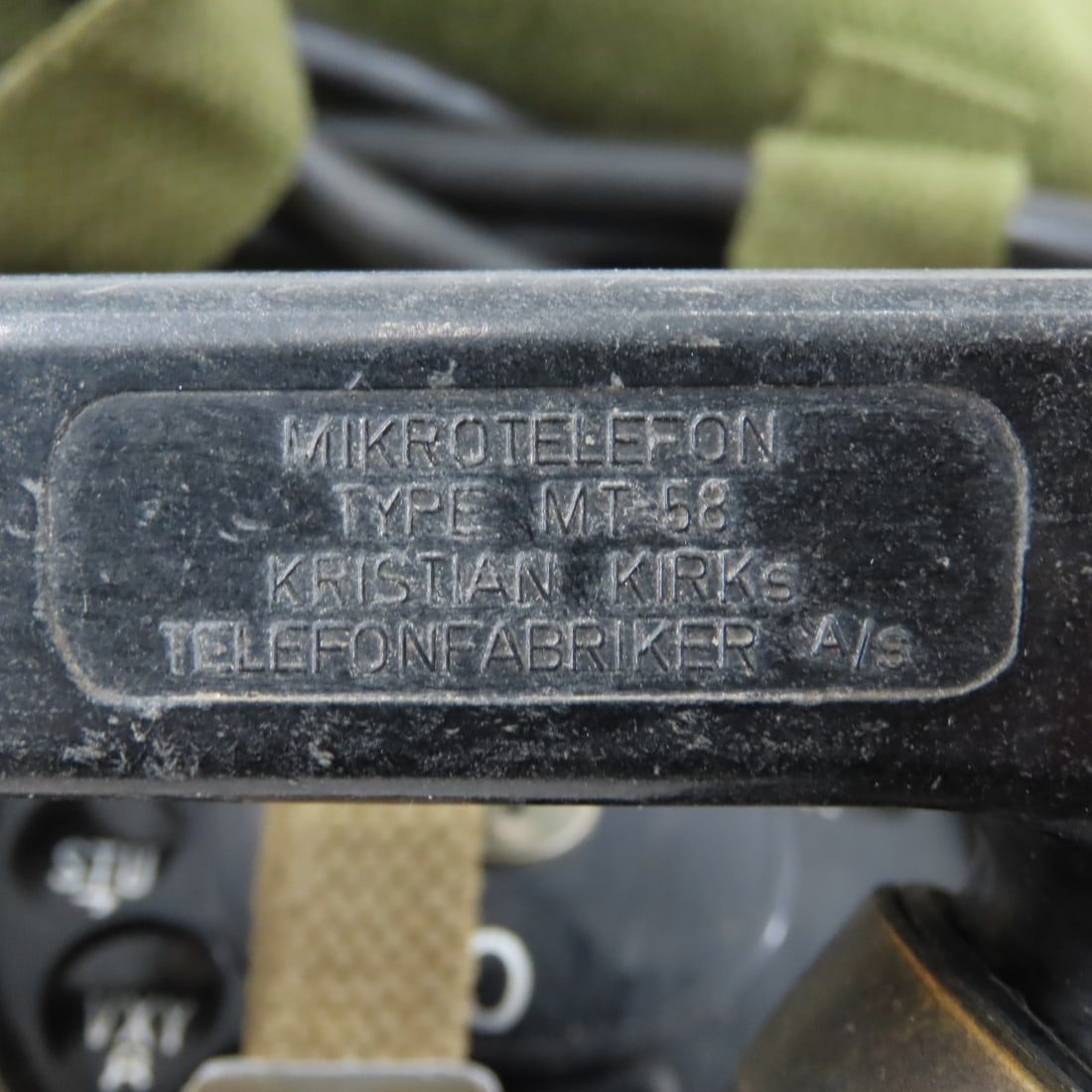 West German or Danish Model FT-58 Field Telephone - 8