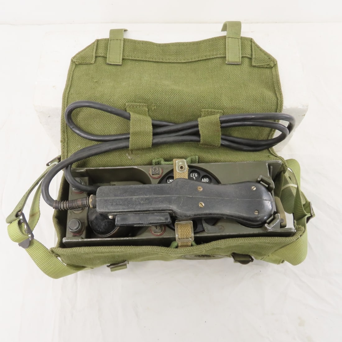 West German or Danish Model FT-58 Field Telephone - 9