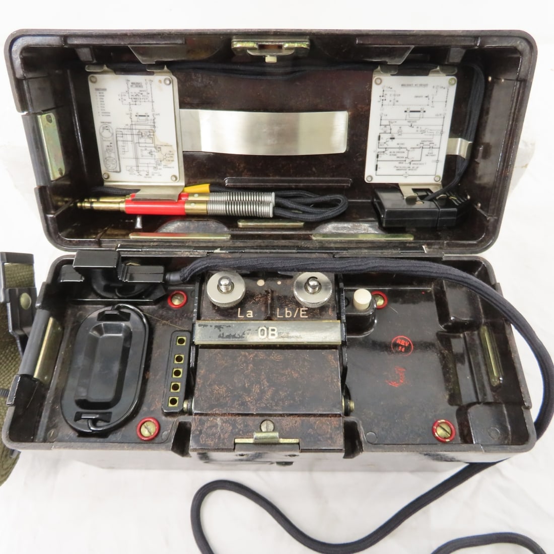 2 German Feldfernsprecher OB/ZB Field Telephones - 14