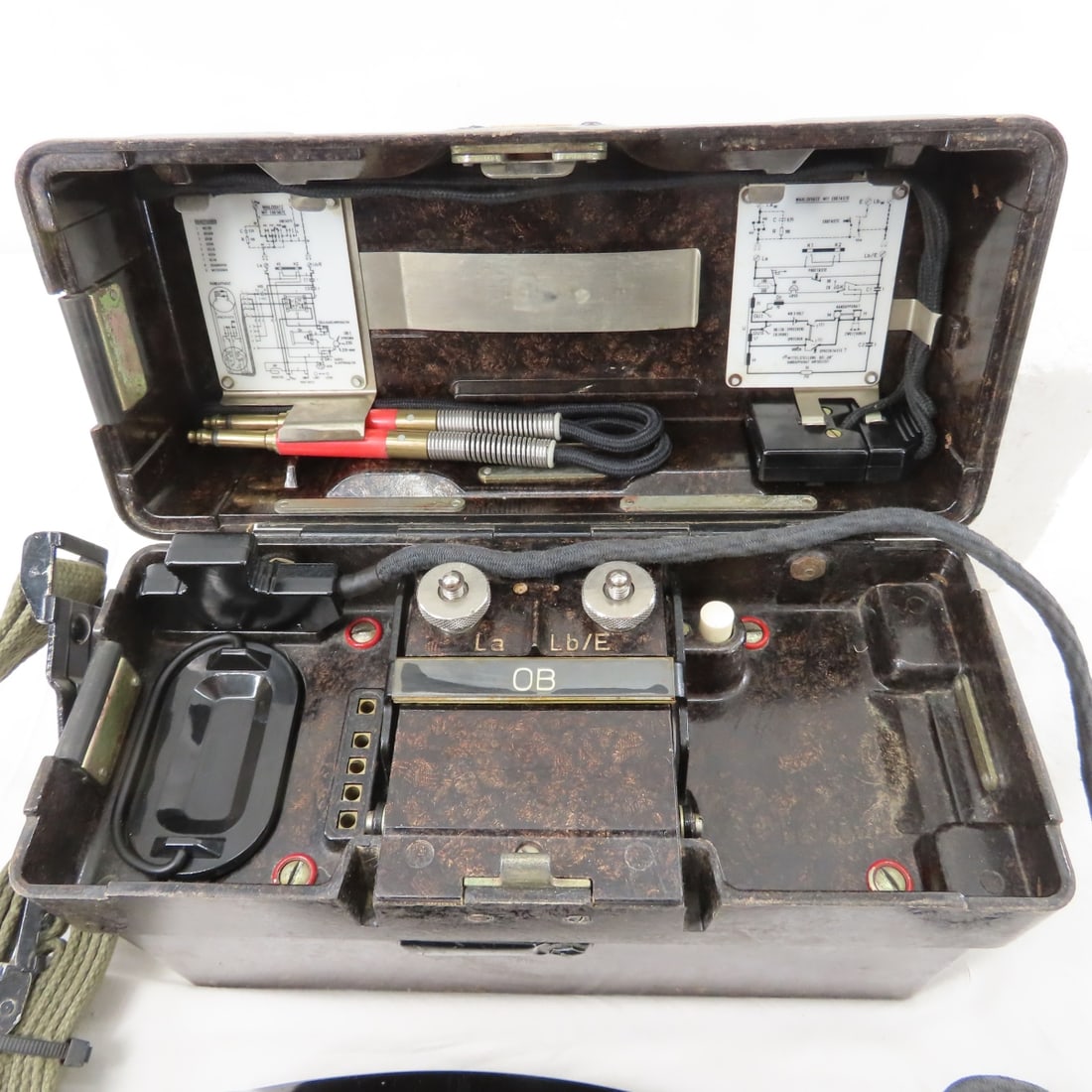 2 German Feldfernsprecher OB/ZB Field Telephones - 4