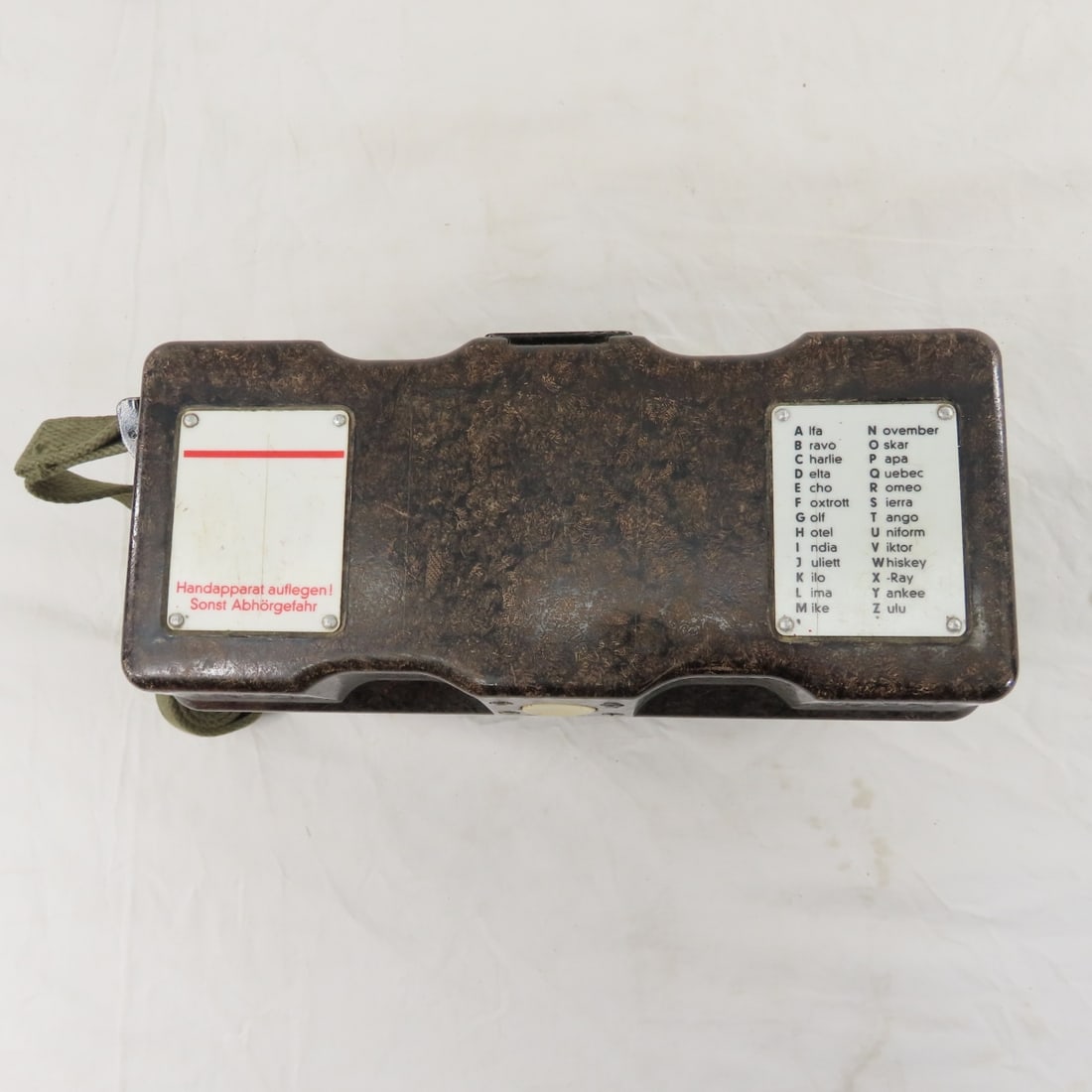 2 German Feldfernsprecher OB/ZB Field Telephones - 9