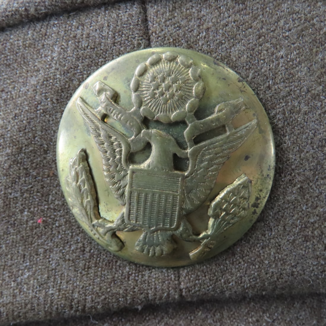 WWII Era US Army Officers & Enlisted Visor Caps - 14