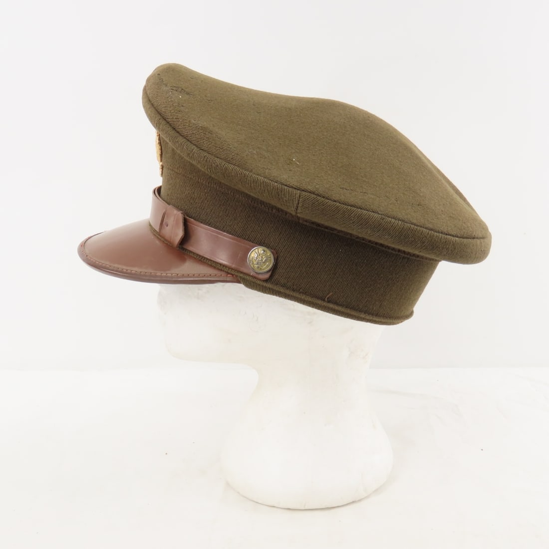 WWII Era US Army Officers & Enlisted Visor Caps - 5