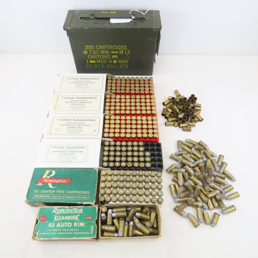 295 Rounds .45 Auto RIM Ammunition & 95 Casings (1 of 20)