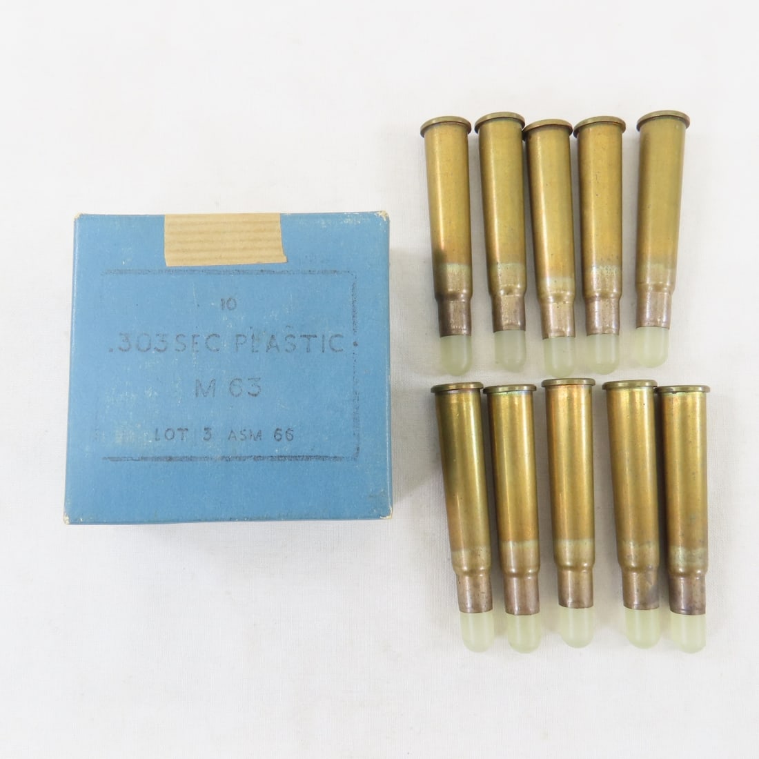 45 British .303 Cal Plastic and Tracer Rounds - 9