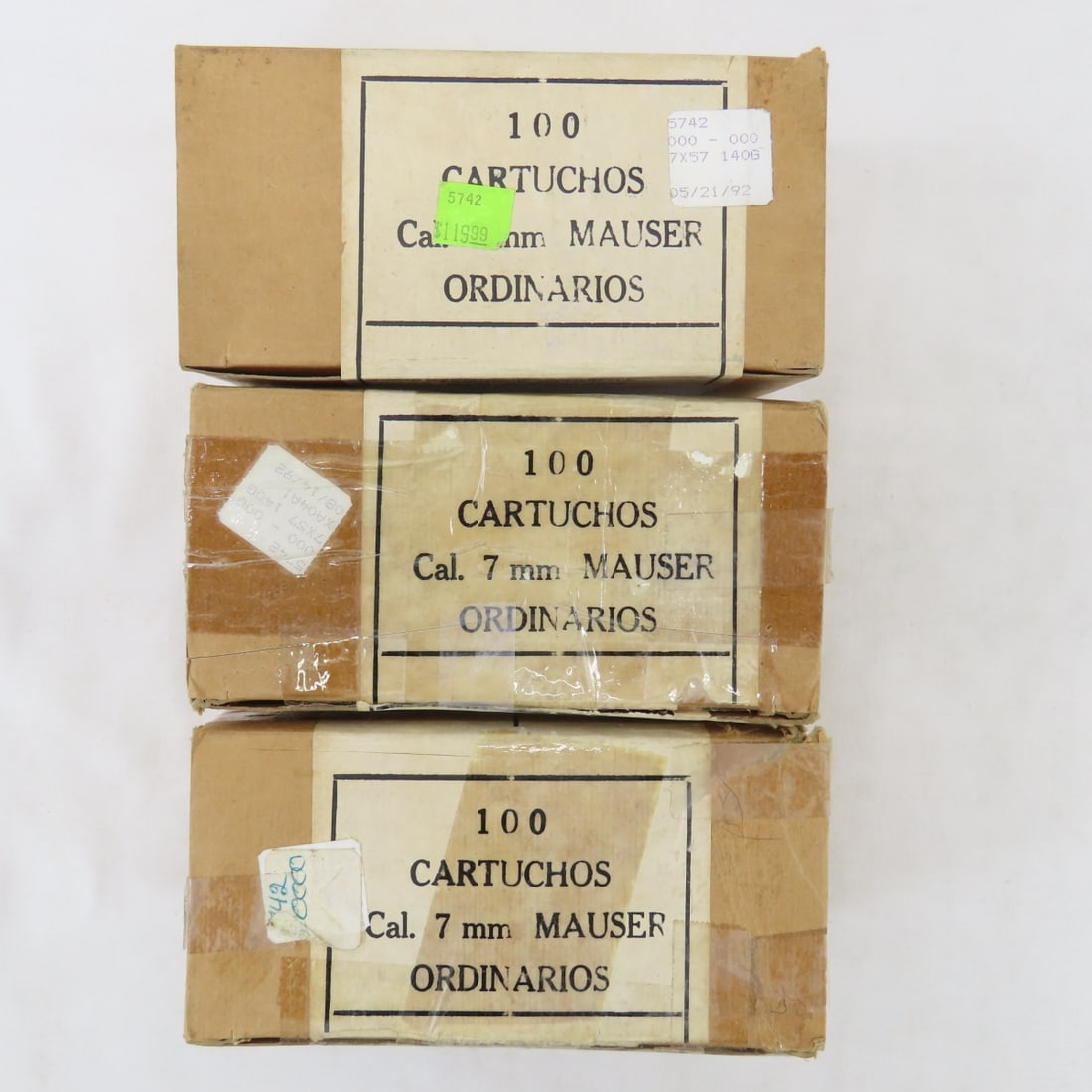 290 Rounds 7mm Mauser Ammunition in Can - 7